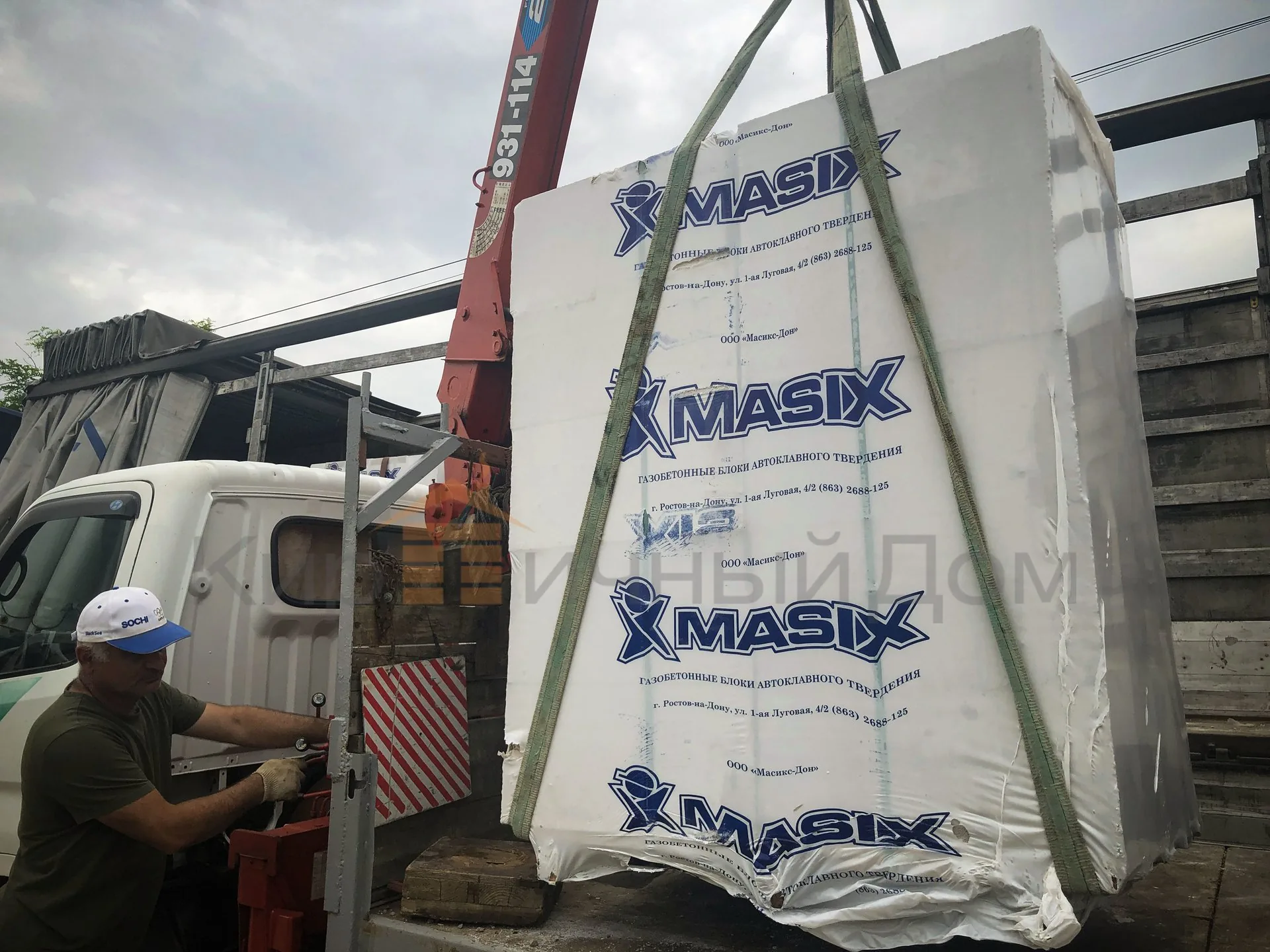 Газобетон Masix D500 625х300х200 мм фото 5