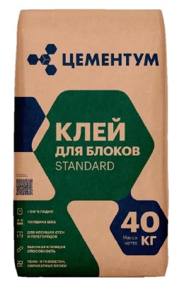 Клей для блоков STANDART Цементум (ex. Holcim), 40 кг